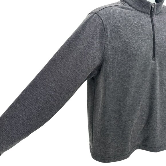 NEW Greg Norman Mens Medium Sweatshirt Fleece 1/4 Zip Gray Golf - Picture 3 of 10